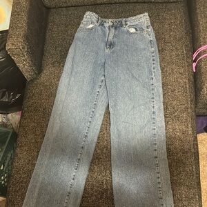 Garage Denim Jeans (Wide leg/Large) *good quality*